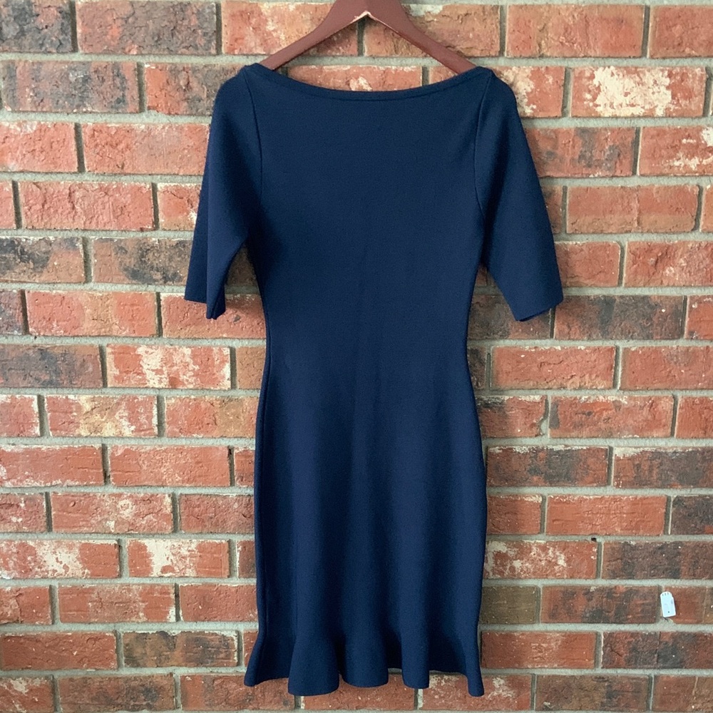 Adolfo Dominguez Blue Fitted Dress - Picture 7 of 8